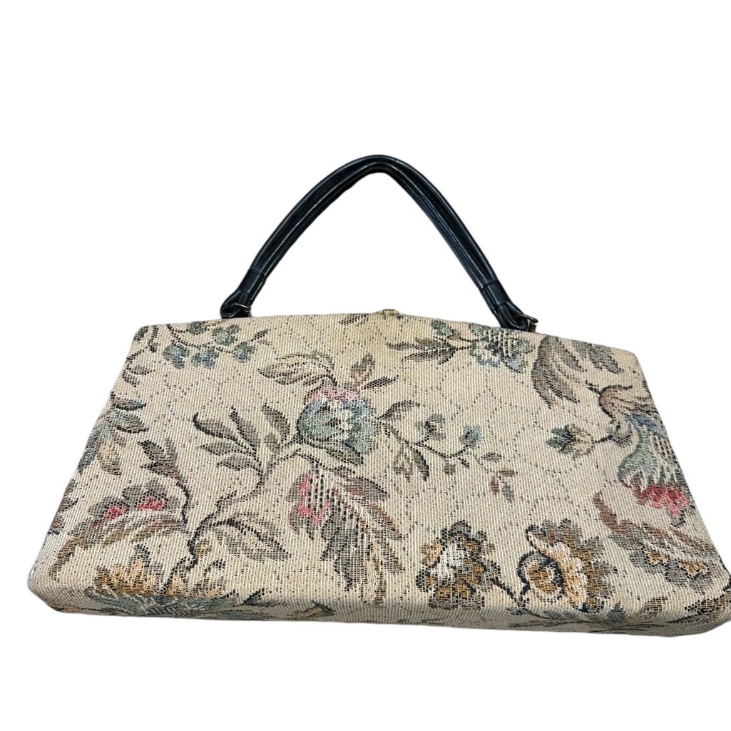 Vintage Dover Floral Tapestry Handbag